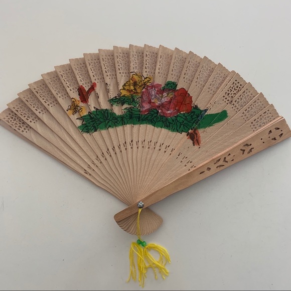 Other - Spanish Handpainted Sandalwood Fan